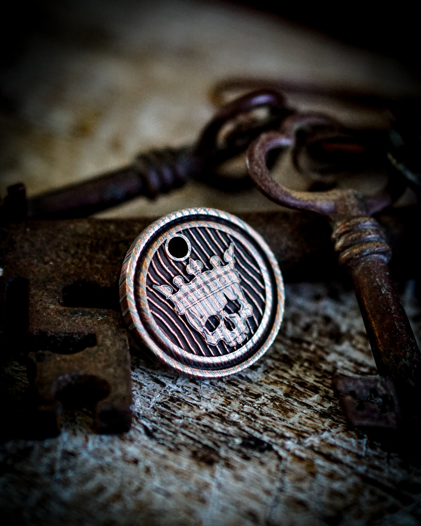 Mokume Gane King Pendant