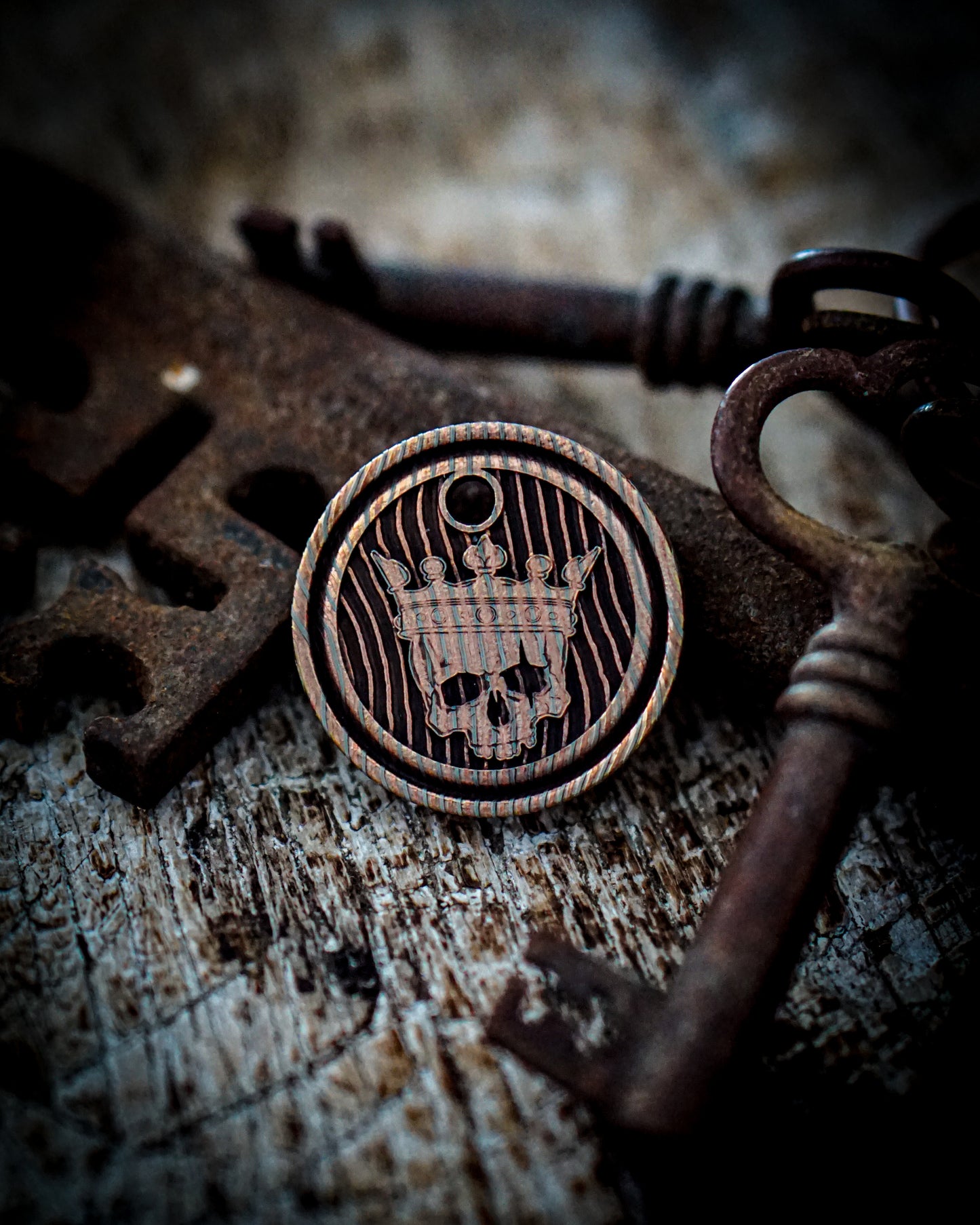 Mokume Gane King Pendant
