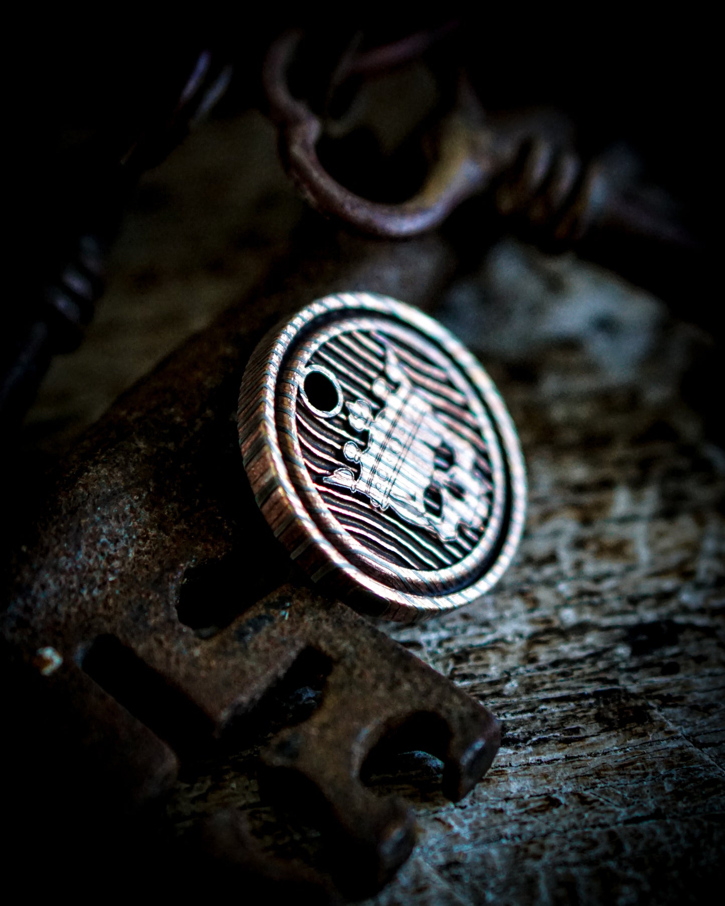 Mokume Gane King Pendant