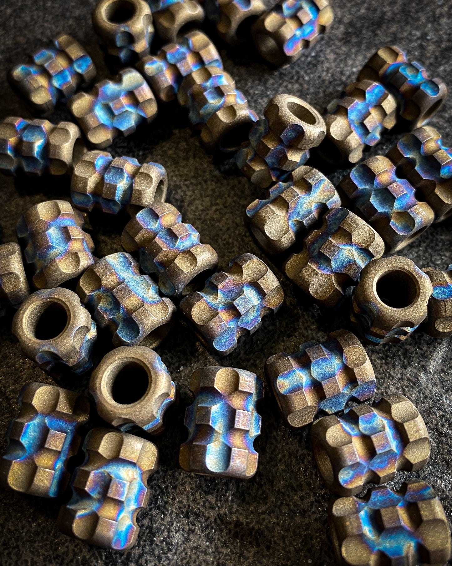 Titanium Grenade Beads
