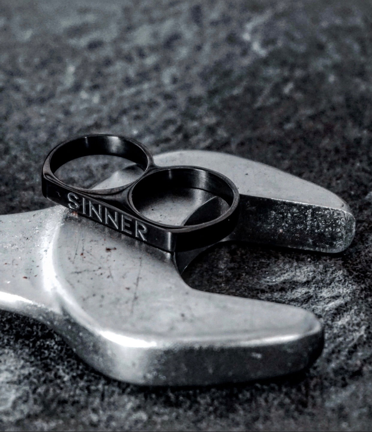 Sinner Double Knuck Ring – Sinners & Stone